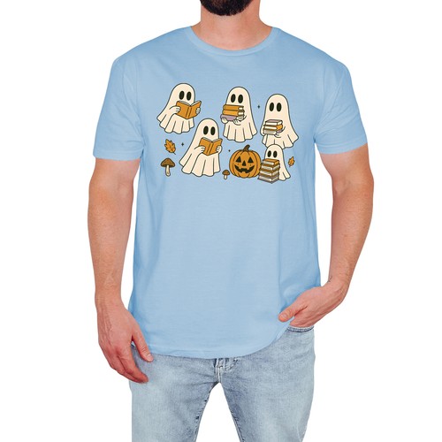 Funny ghost reading mens - funny,