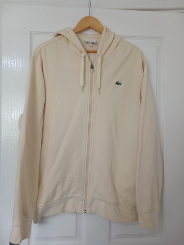 Lacoste cream hooded - lacoste, jacket