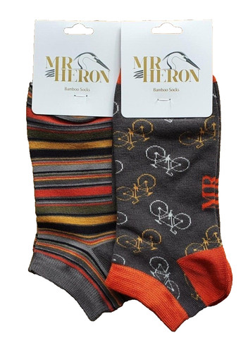 Heron mens socks - 7-11, grey