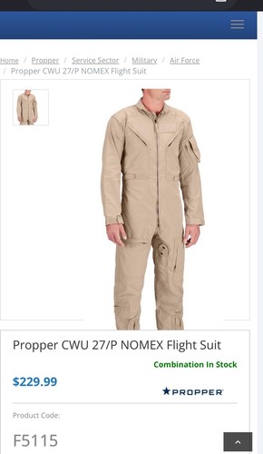 Propper cwu nomex - nomex, flight