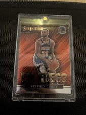 2021-22 Panini Select en Fuego Stephen Curry #14 Silver Prizm case hit Warriors 