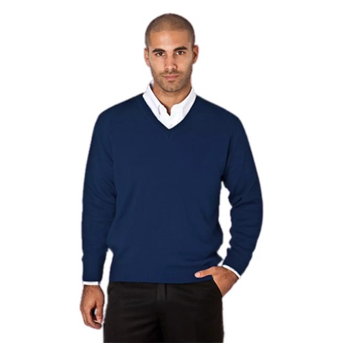 Mens merino wool mix jumper - wool-mix,