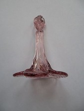 Rare pretty unusual handmade AMETHYST/PURPLE  glass flower chandelier drop(UBA1)