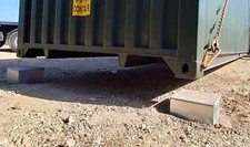 Shipping container foundation - shipping,