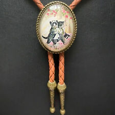 Vintage Wedding Cats Bolo Tie