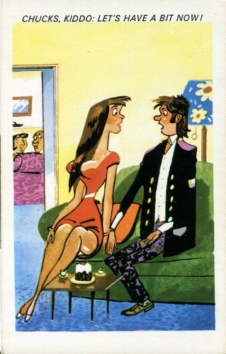 Saucy seaside comic postcard - saucy, 'seaside'