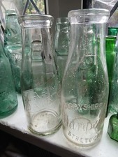 Rare Clarkes Dairy.&Hampson Old  Milk Bottle's