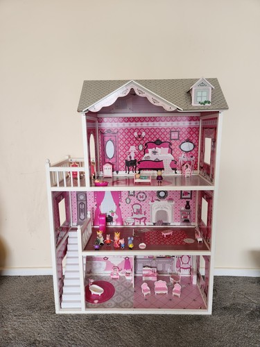 Smyths isabelle wooden dolls - wooden,