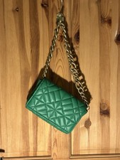 ZARA Green Quilted Chain