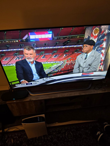 55in flat screen black - tv,