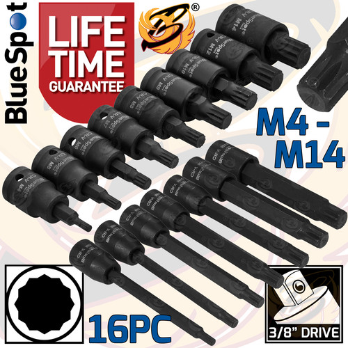 Impact spline bit socket set - impact,