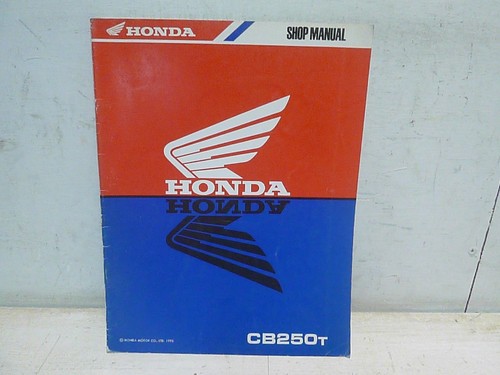 Honda cb250t supplementary - cb250t,