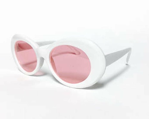 White pink lens - white, mod