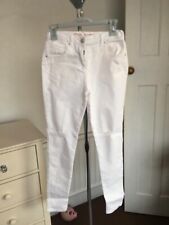 Girls White Designer Denim Jeans Age 12year by Matalan Pre-Owned