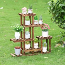 Thicken Wood Plant Flower Stand Succulent Bonsai Display Shelf Window Table Deco