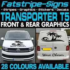 to fit VW TRANSPORTER T5 GRAPHICS STICKERS STRIPES DECALS DAY VAN CAMPER SWB LWB