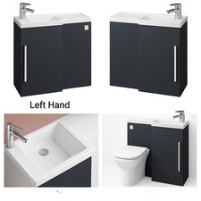 900mm Grey LH RH Basin Sink