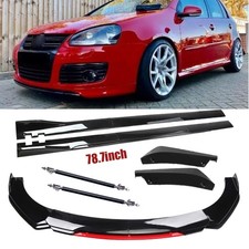 Gloss Black Front Bumper Lip