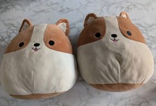 2x Squishmallow Corgi Dogs 