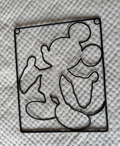 Black metal mickey mouse wall - mouse,