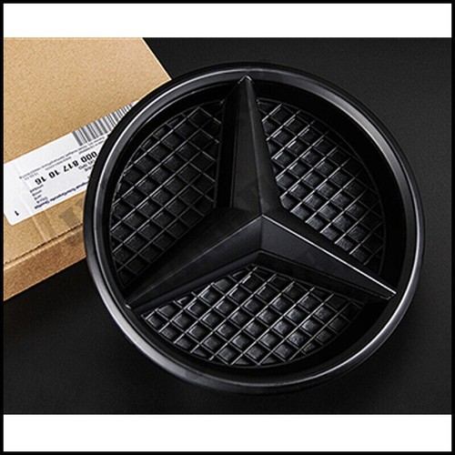 Gloss black front grille star - black,