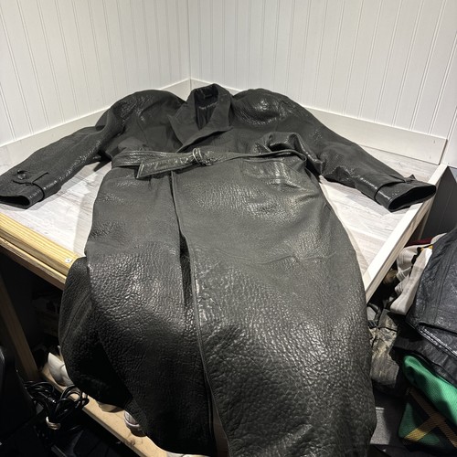 Men vintage long leather - men,