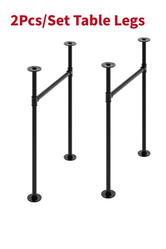 Pair metal table legs - 1, diy