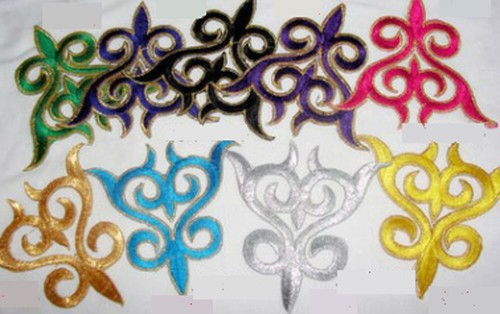 Embroidery iron sew patch - embroidery, on