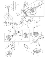 Makita RBC420E Strimmer Brushcutter Parts (Used)