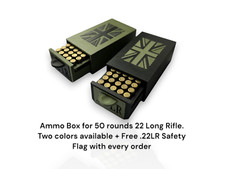 UK Flag .22 LR 50 Round Ammo