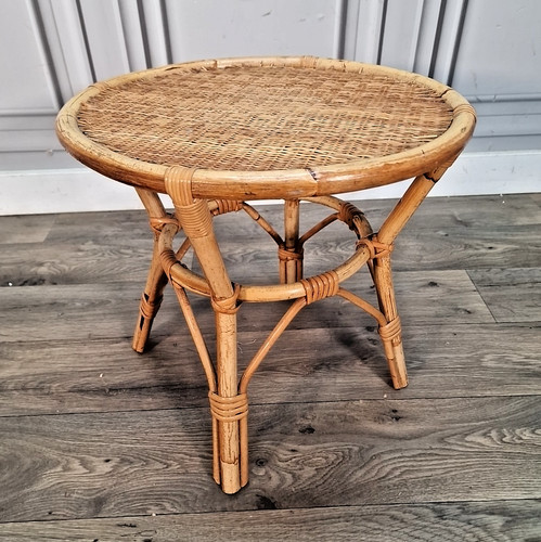 Vintage rattan side - vintage,