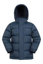 Mountain Warehouse Snow Padded Kids Jacket Water Resistant Hooded Winter Coat