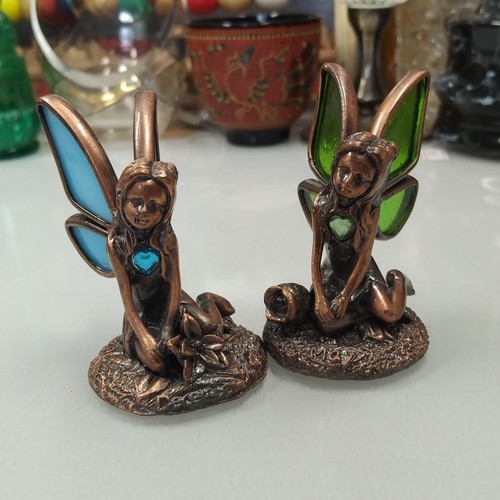 Pair metal and coloured - and,