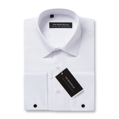 Men white double - men's, cuff