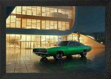 Dodge Charger 1969 RT Framed