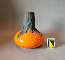 vintage fat lava pottery vase
