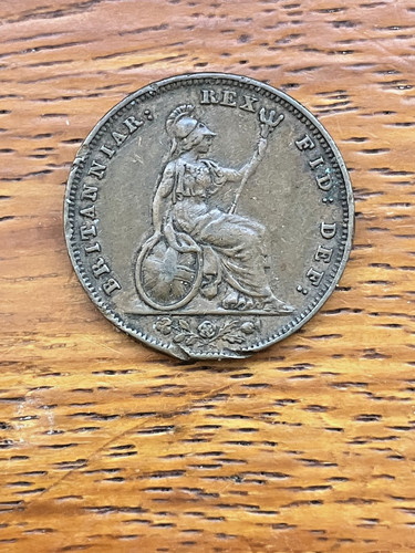 Great britain farthing - great, coin