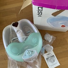 Visiq Infrared Bubble Foot bath/Massager/5Massage Attachments/Splash Guard…