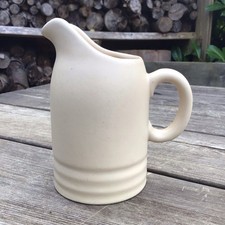 Old Vintage 1930/40s Grays Pottery Simple Beige Chunky Stoneware Milk Cream Jug