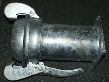 6" Bauer male coupling square flange bolt on long model slurry tank galvanised