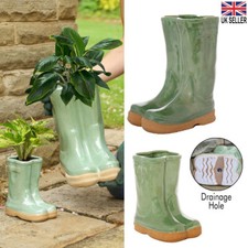 Vintage Green Welly Boot