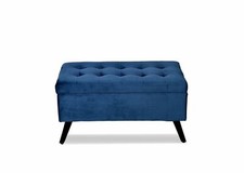 Velvet Ottoman Storage