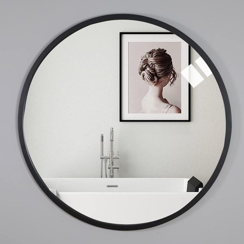 Black large round wall - large,