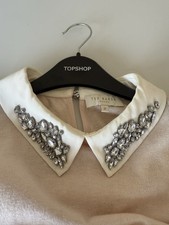 Pink Ted Baker Crystal Collared jumper size 2