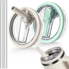 Leakproof Flip Straw Lid Replacement for Stanley Quencher 40oz –(1‑2pc)