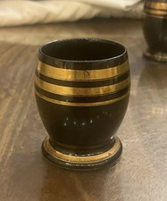 Vintage, Large, Black & Gold