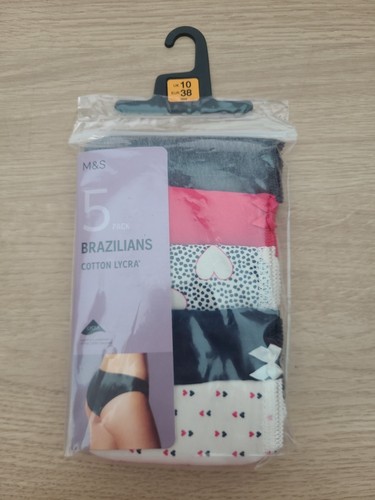 Ladies pack cotton - m&s, lycra