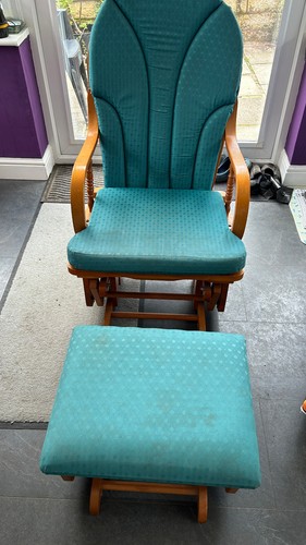 Wooden vintage rocking chair - wooden,