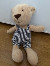 Mothercare bear in dungarees cuddly toy
