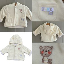 Baby Jacket Hooded Mothercare Cardigan Coat Bear Ears Unisex Lemon Cute Gift